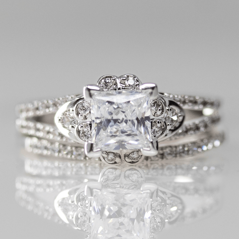 Timeless Sparkle Ring Set Gold & Silver Pawn Shop