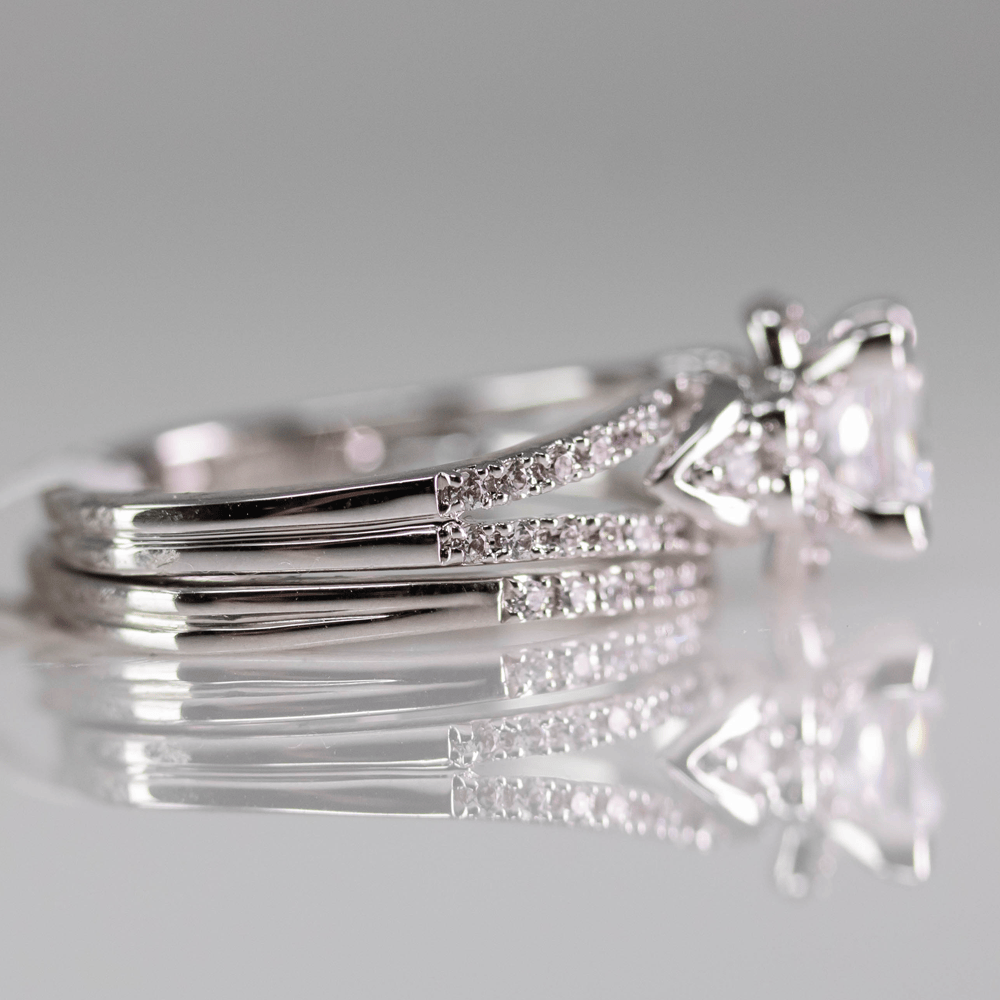 Timeless Sparkle Ring Set Gold & Silver Pawn Shop