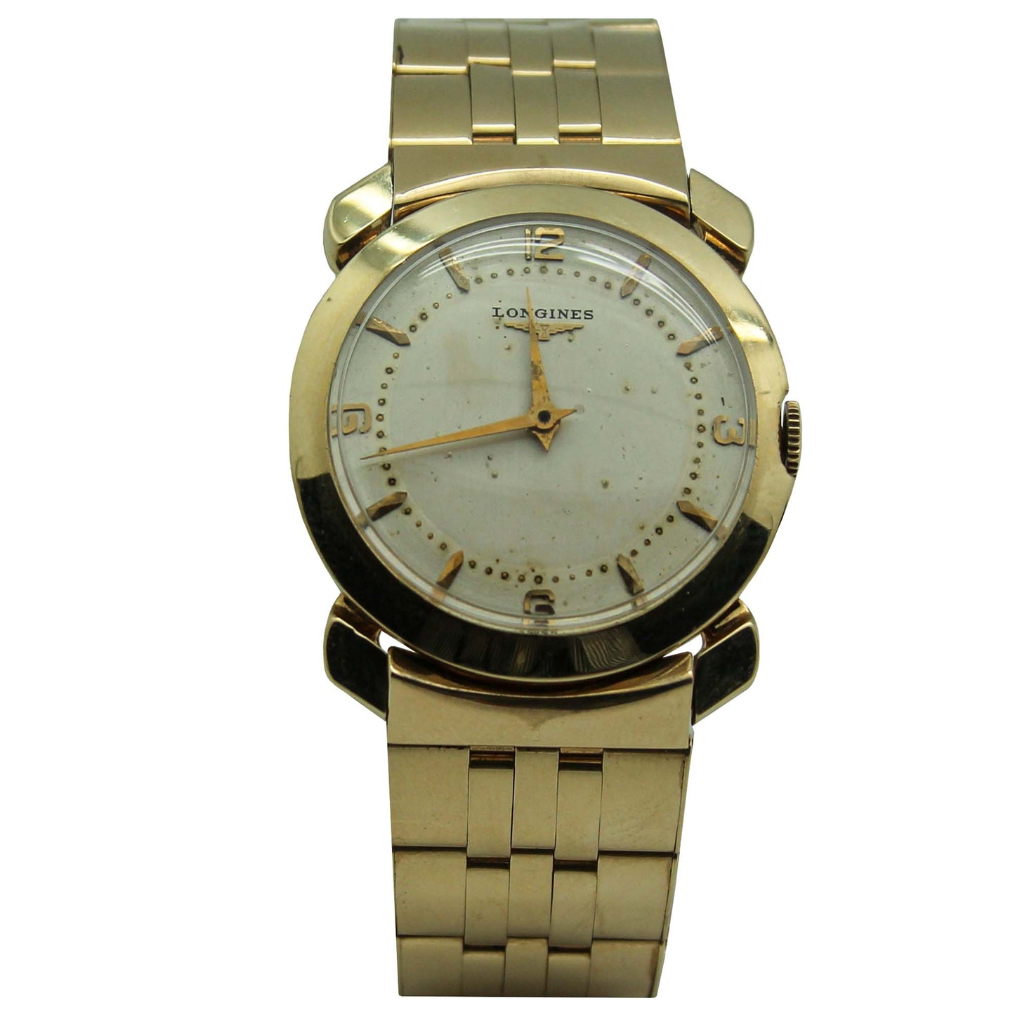 Longines 14K Gold Wind Up Wristwatch