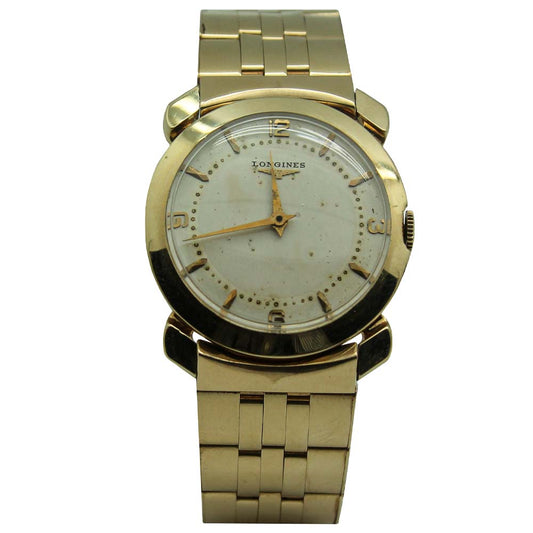 Longines 14K Gold Wind Up Wristwatch