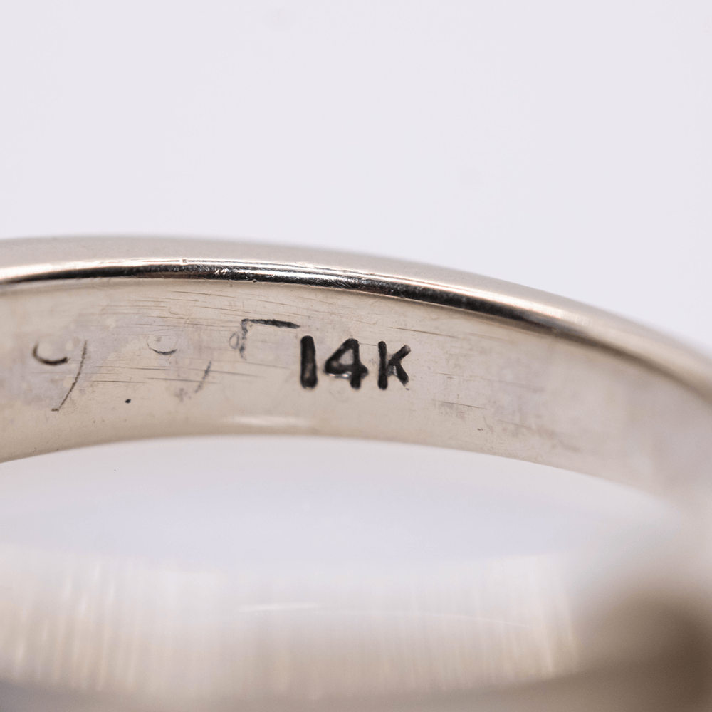 14k White Gold Princess cut band Gold & Silver Pawn Shop