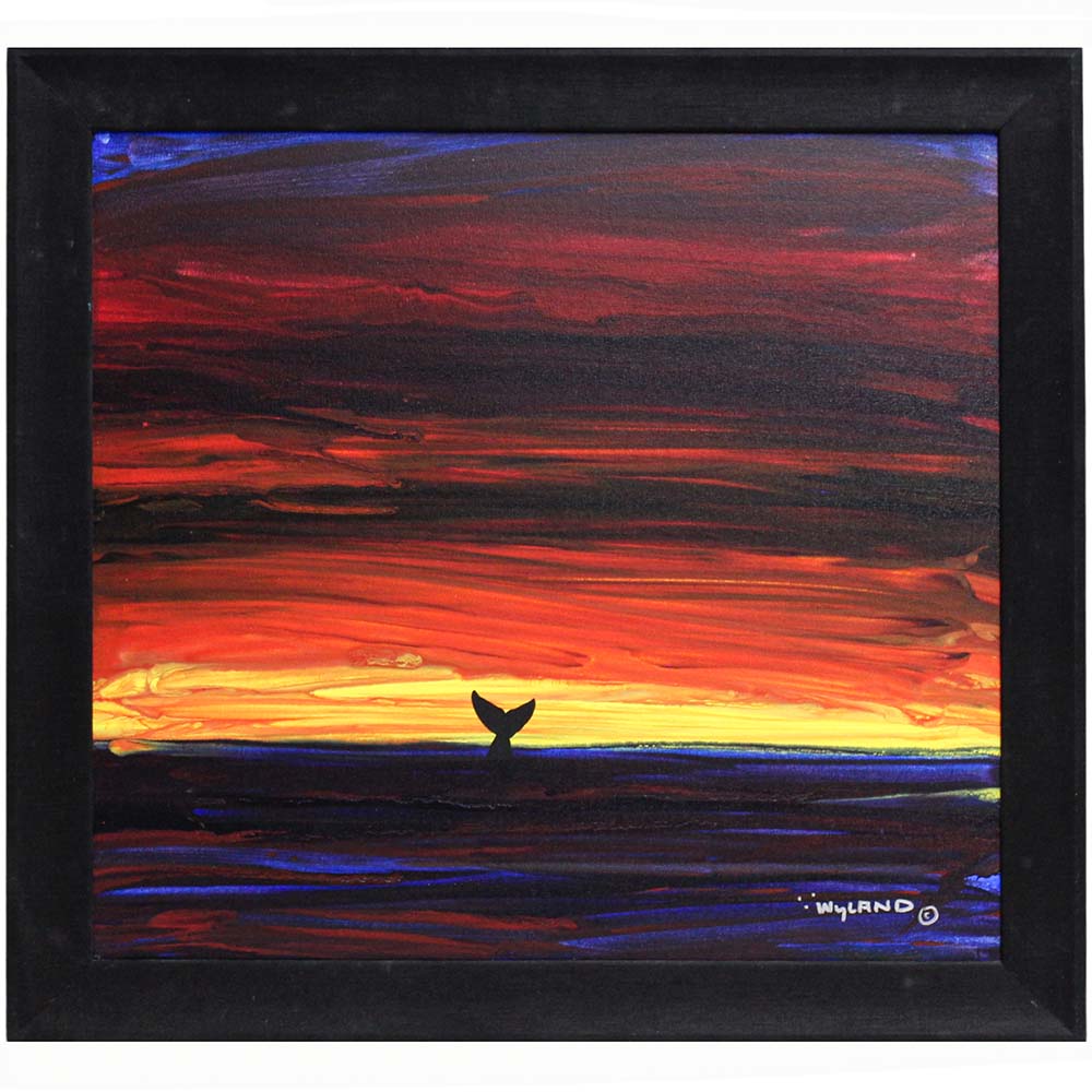 Robert Wyland; Abstract Humpback Whale Diving