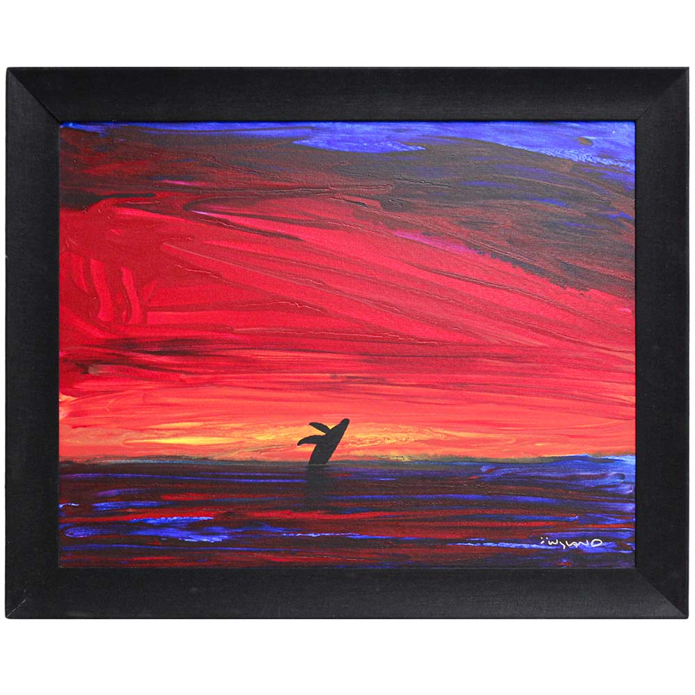 Robert Wyland; Abstract Humpback Whale Breaching Thumbnail