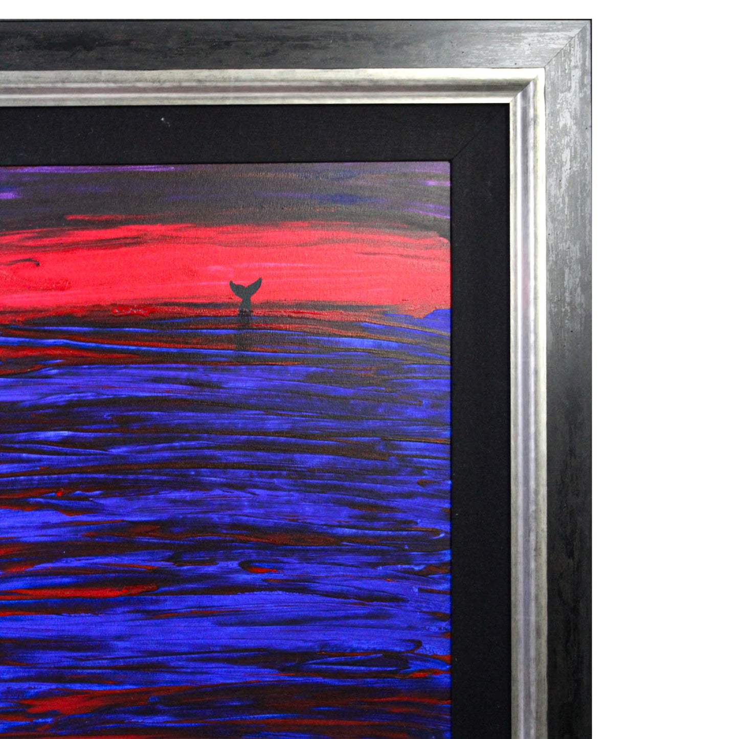 Robert Wyland; Abstract Whale Diving Frame