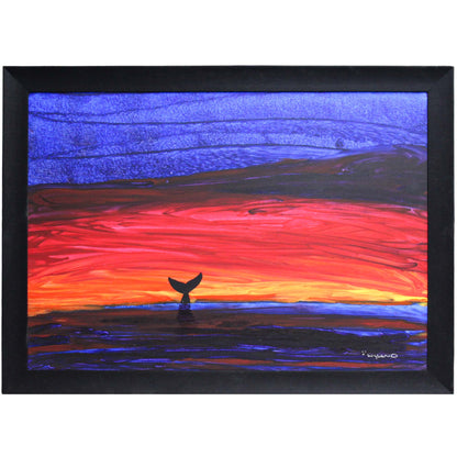 Robert Wyland; Abstract Humpback Whale Diving Frame