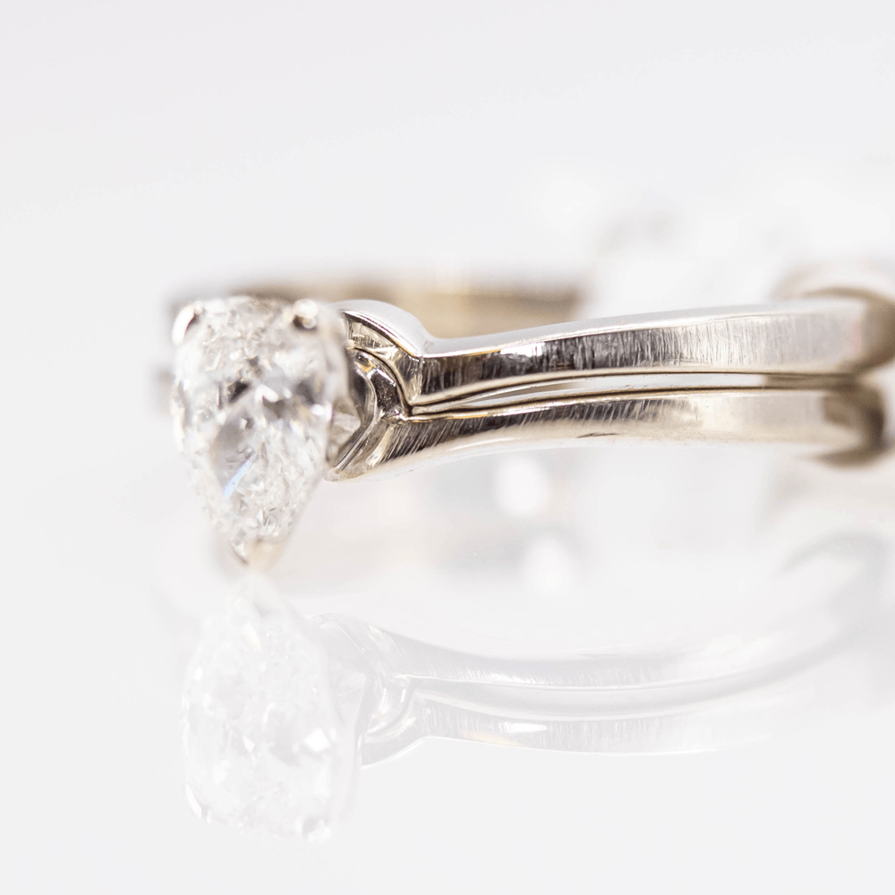 14K White Gold Pear Diamond Gold & Silver Pawn Shop