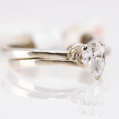 14K White Gold Pear Diamond Gold & Silver Pawn Shop