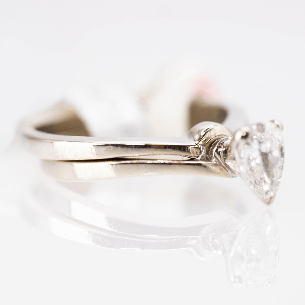 14K White Gold Pear Diamond Gold & Silver Pawn Shop