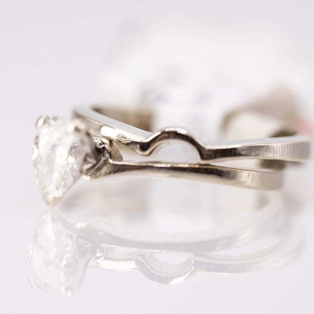 14K White Gold Pear Diamond Gold & Silver Pawn Shop