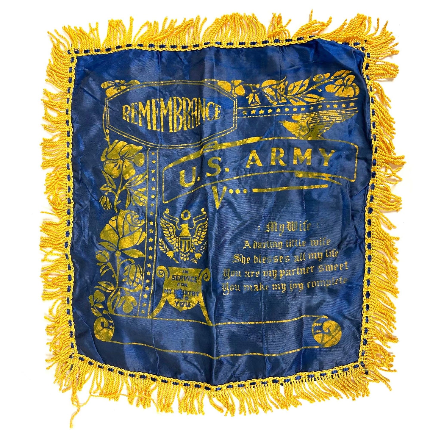 US Army WW2 Pillow Case