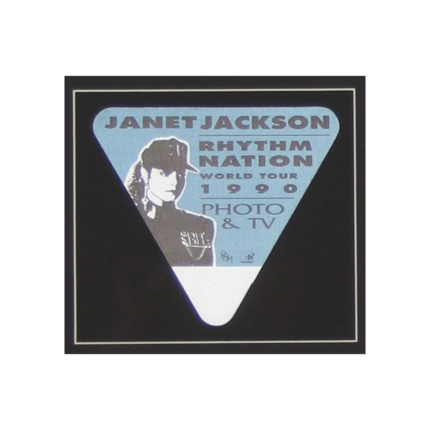 Janet Jackson Backstage Pass Memorabilia "Rhythm Nation World Tour 1990"