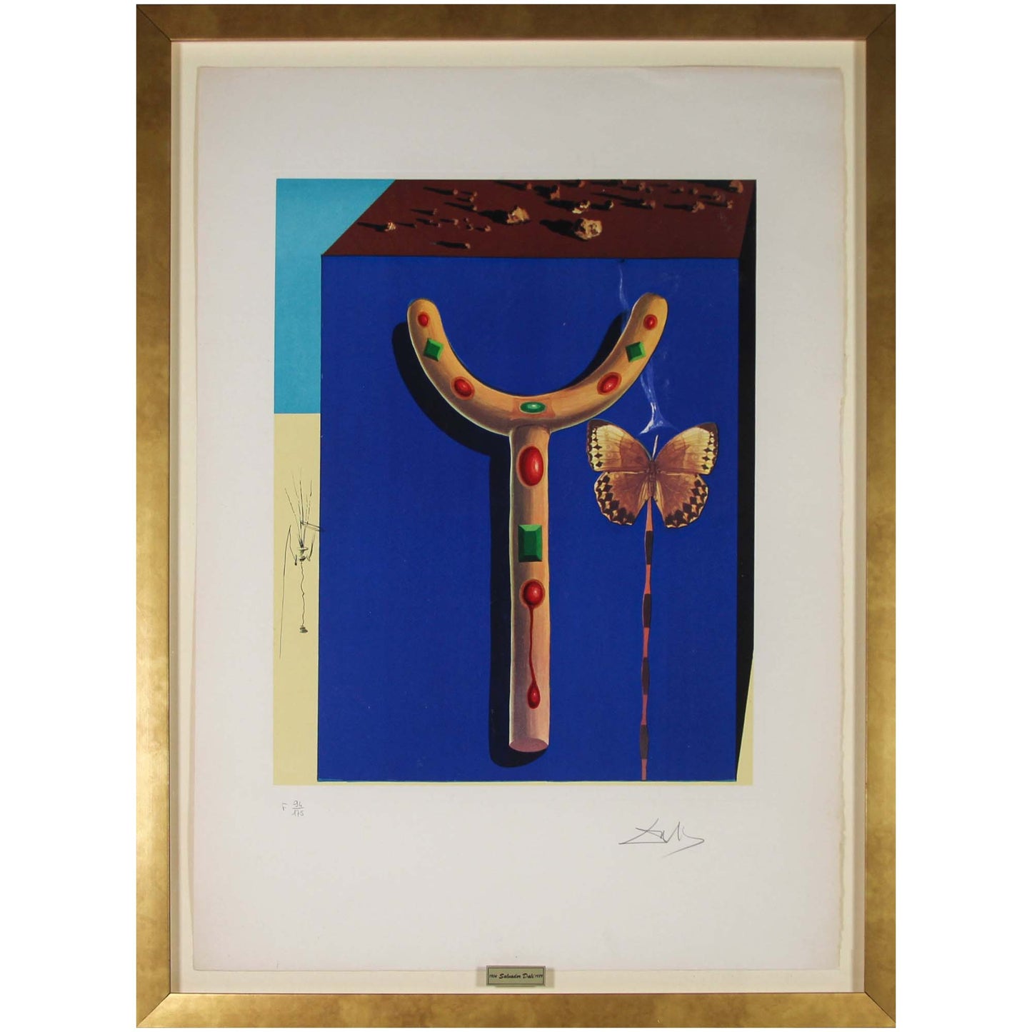 Salvador Dali; Memories of Surrealism - Bejeweled Crutch ZOOM