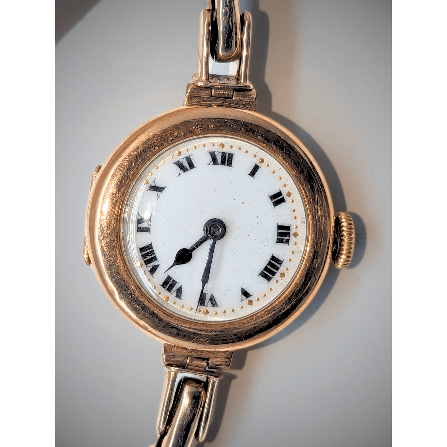 Vintage 9K Gold Swiss Watch Face
