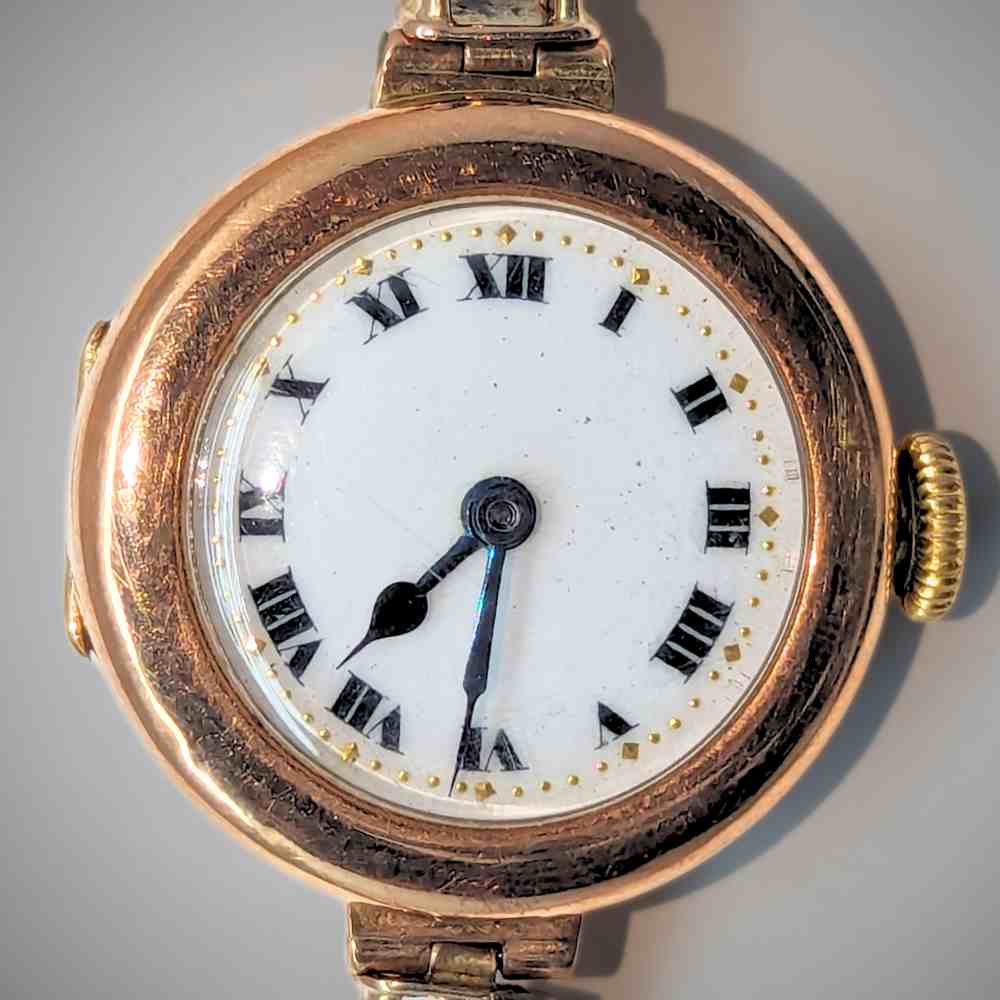 Vintage 9K Gold Swiss Watch Thumbnail