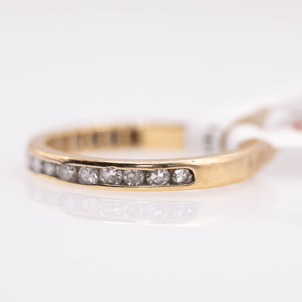 14K Yellow Gold Diamond Band Gold & Silver Pawn Shop