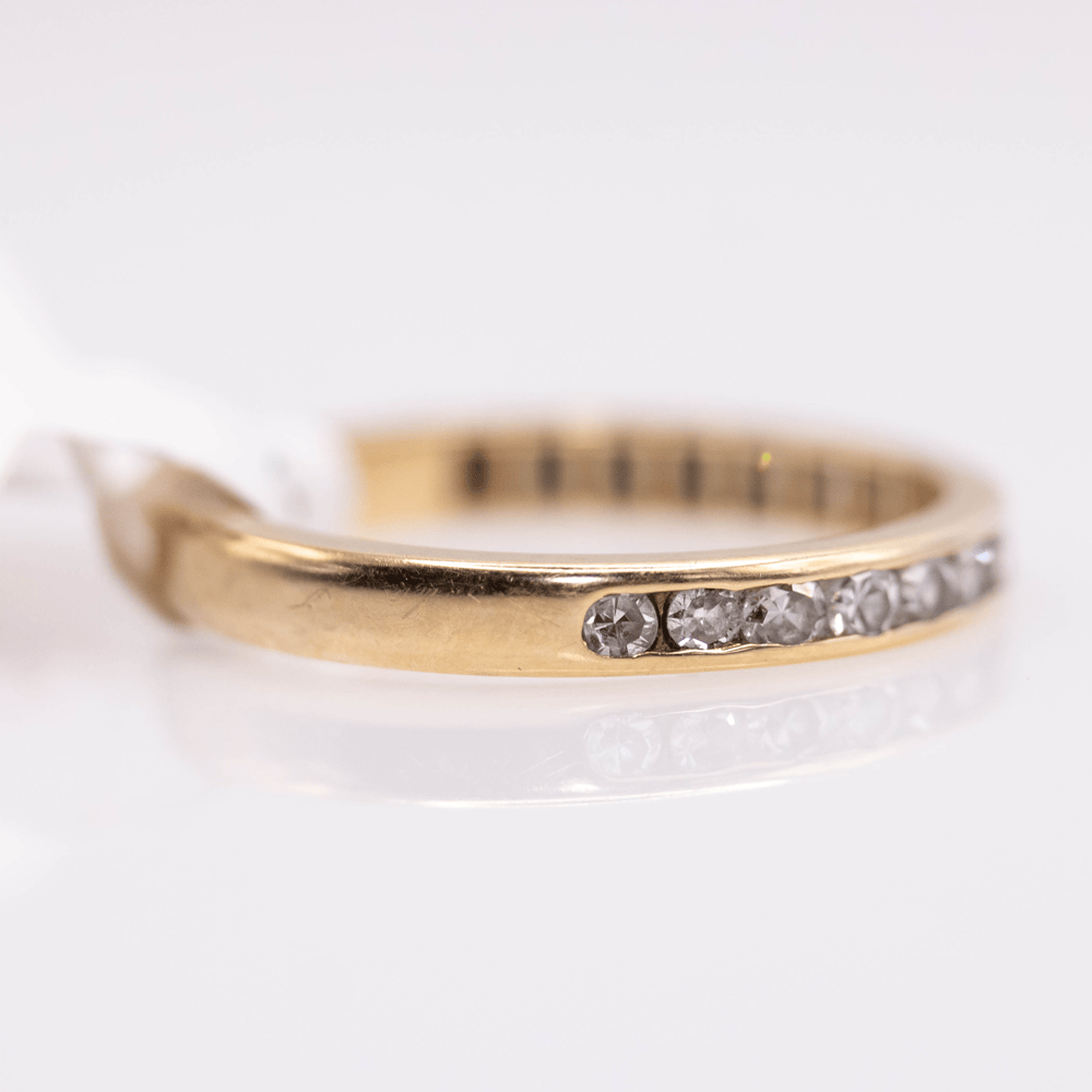 14K Yellow Gold Diamond Band Gold & Silver Pawn Shop