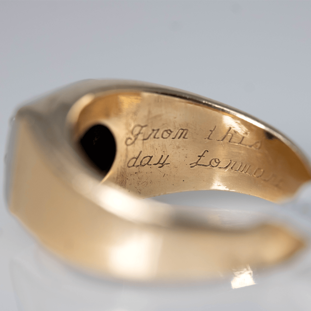 Men's 14k Yellow Gold Ring with Center Diamond Gold & Silver Pawn Shop