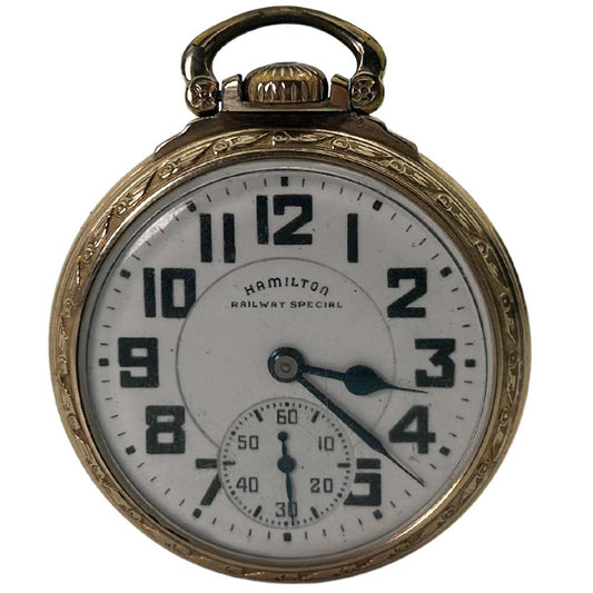 Hamilton Railway Special Gold Filled Pocket Watch