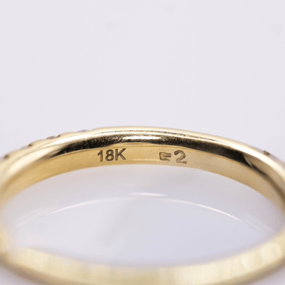 18K Yellow Gold Ring with Diamonds Gold & Silver Pawn Shop