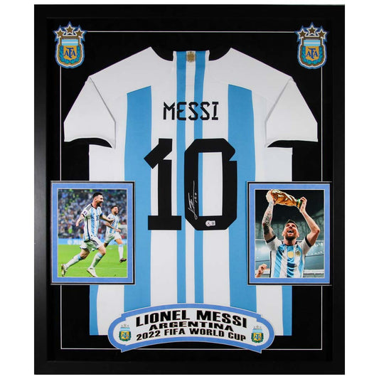 Lionel Messi Signed 2022 Argentina National Team Jersey Thumbnail