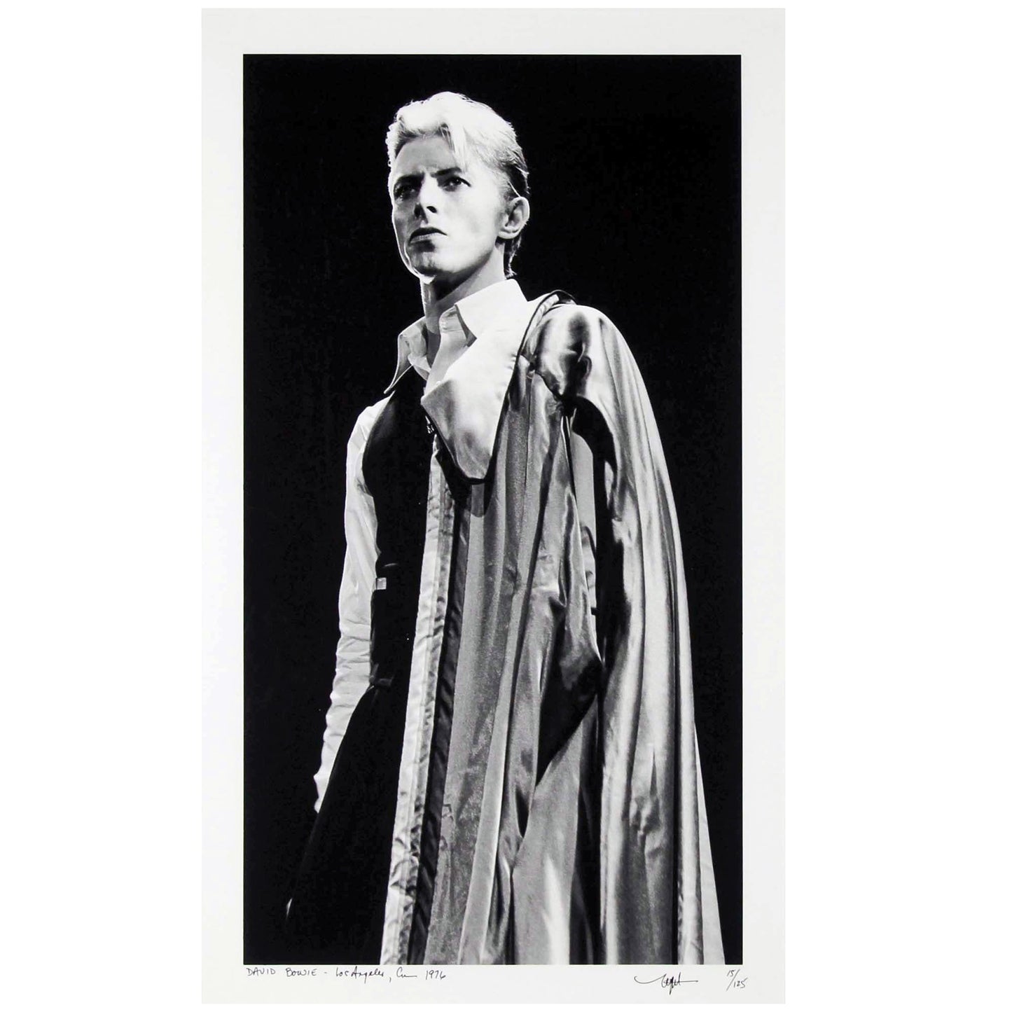 Neal Preston; David Bowie In Cape 1976 Art Gold & Silver Pawn Shop