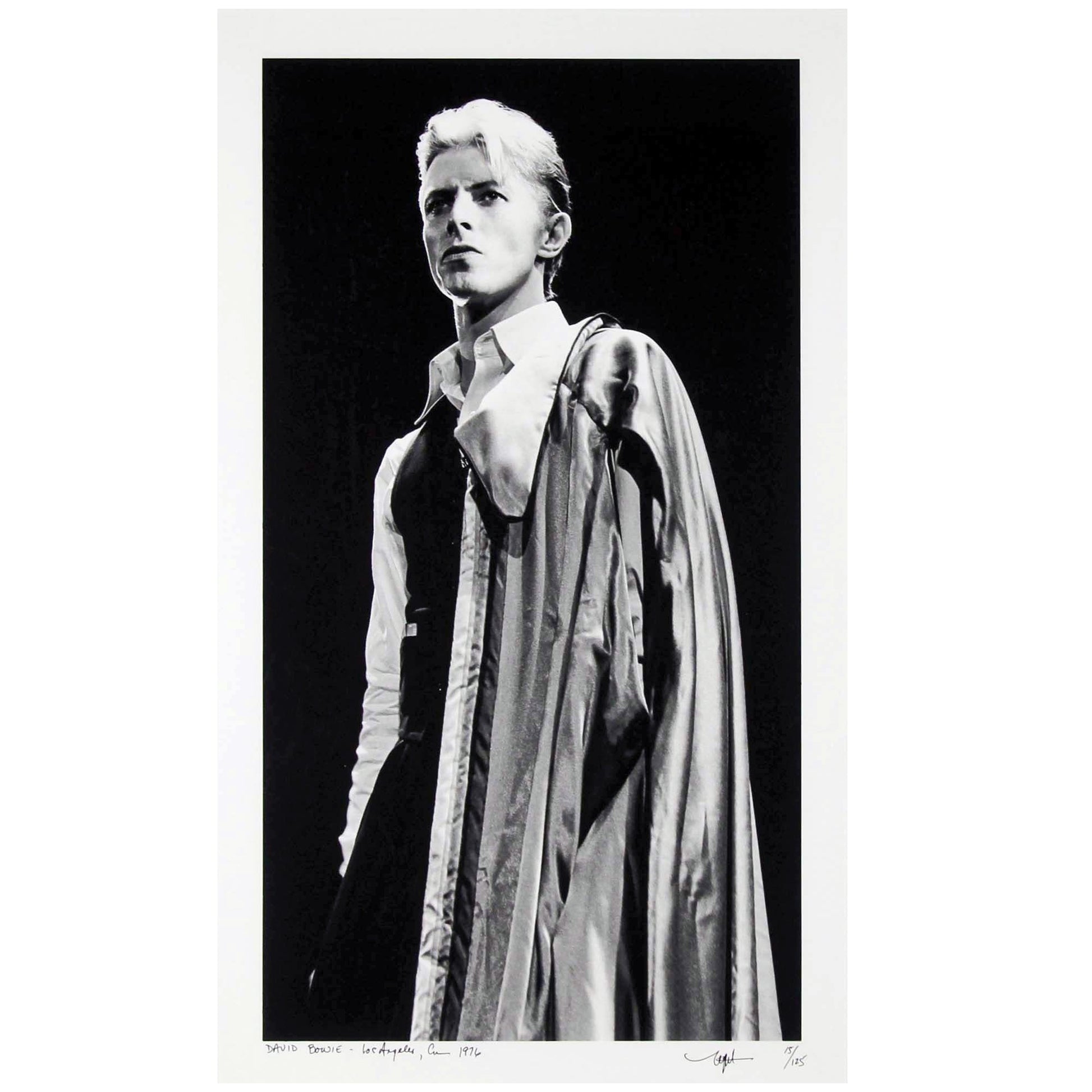 Neal Preston; David Bowie In Cape 1976 Art Gold & Silver Pawn Shop