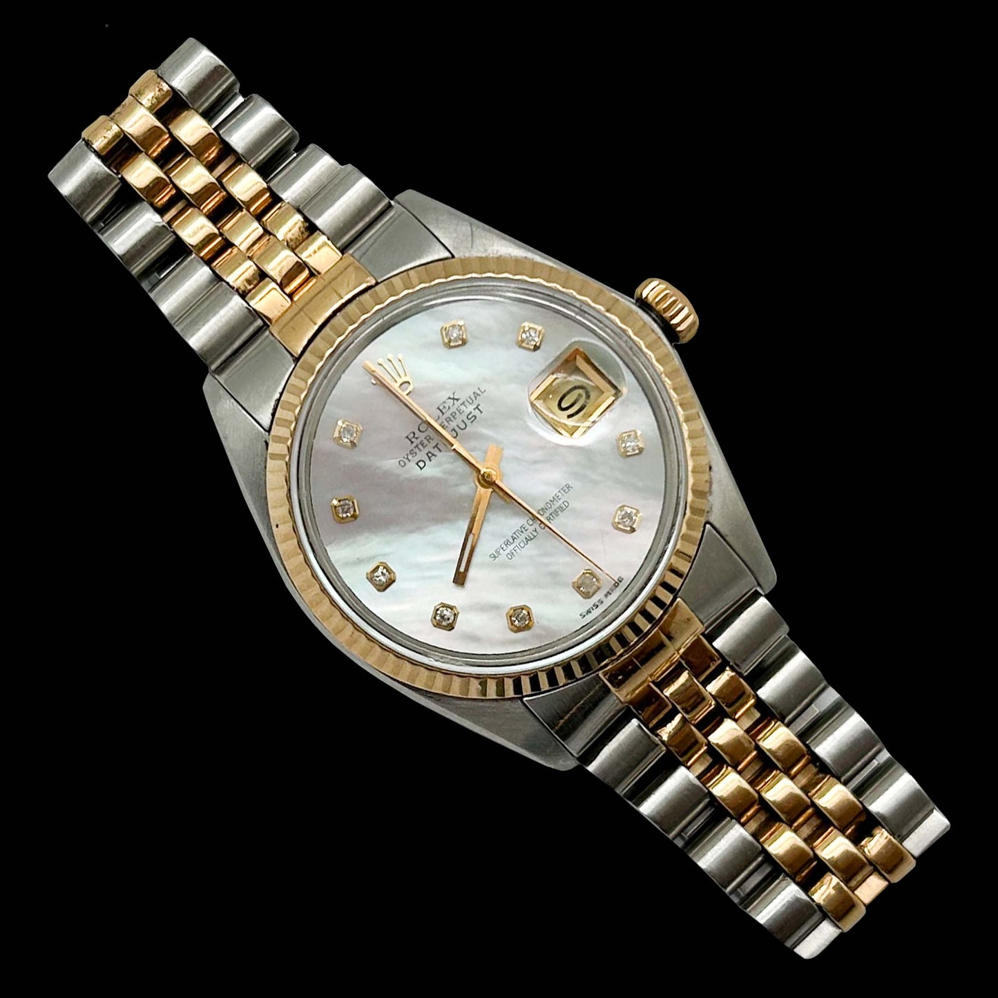 1984 Rolex Datejust Two Tone Wristwatch Front