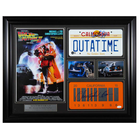 Back To The Future I & II Signed By Michael J. Fox & Christopher Lloyd Thumbnail