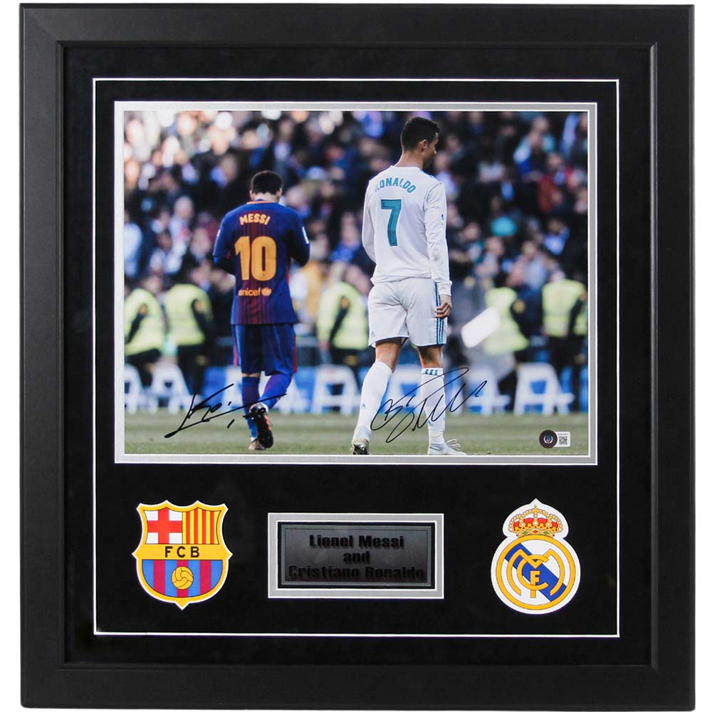 Messi & Ronaldo Duel Signed Memorabilia Thumbnail