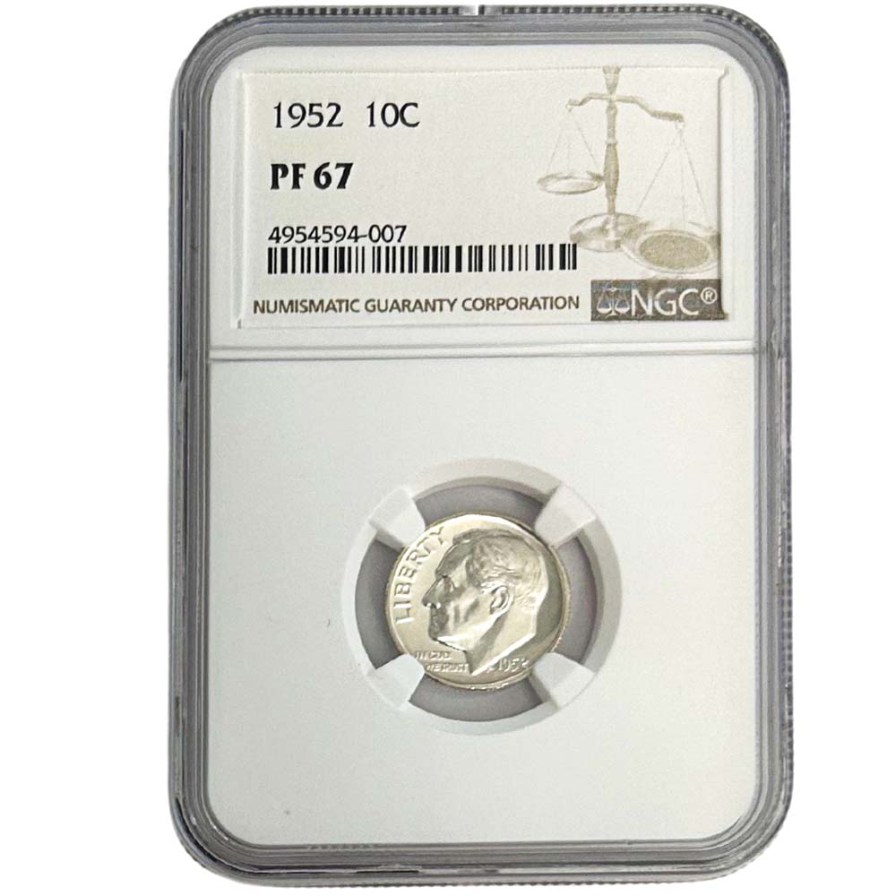 1952 10C PF 67 Graded NGC Thumbnail