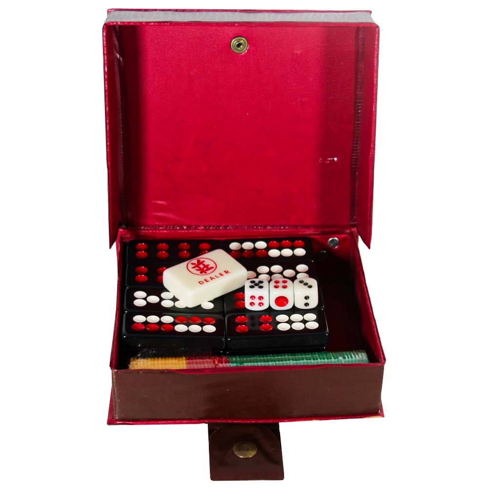 Vintage Domino Set With Dice & Chip Thumbnail