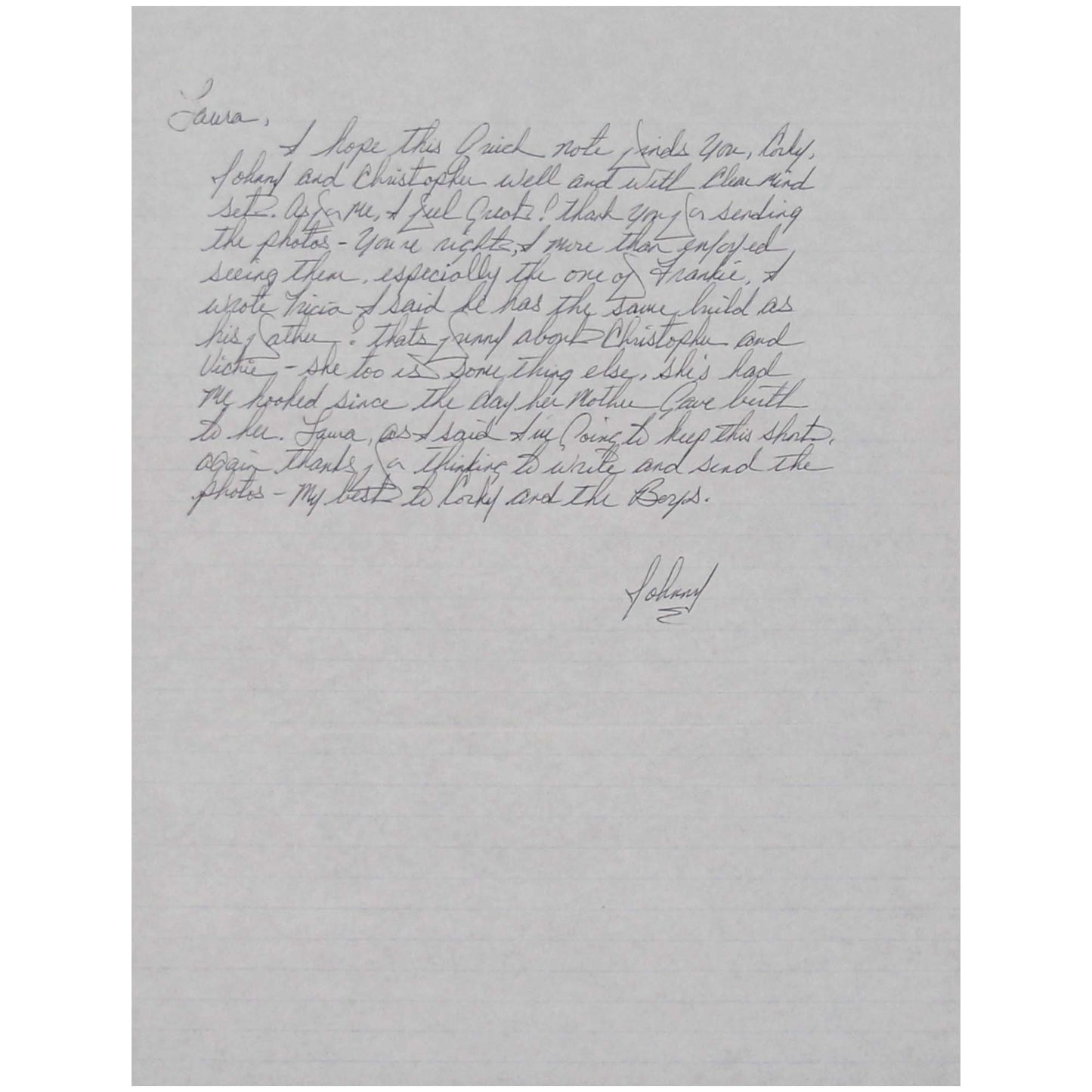 John Gotti's Handwritten Letter Collage Memorabilia Paper