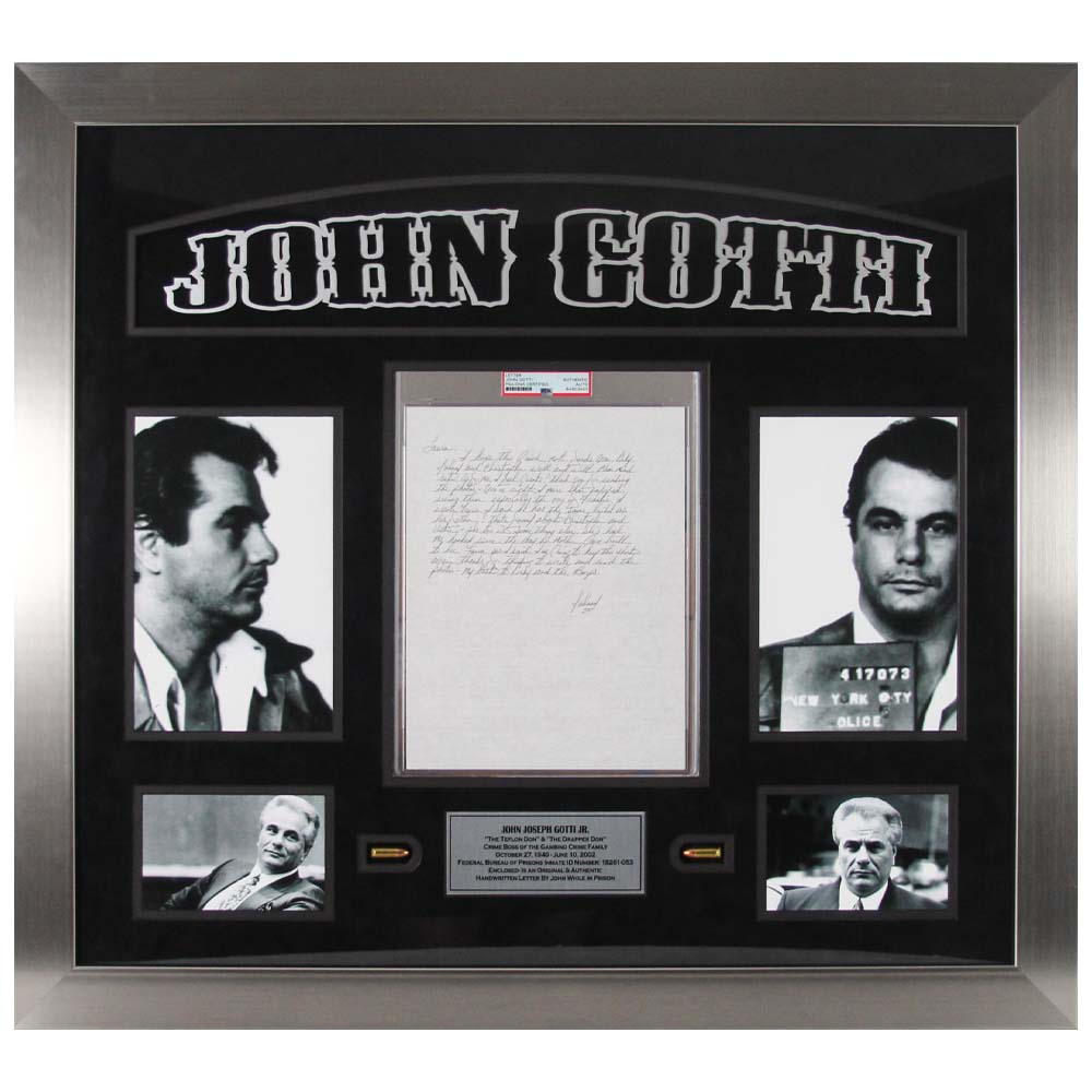John Gotti's Handwritten Letter Collage Memorabilia Thumbnail