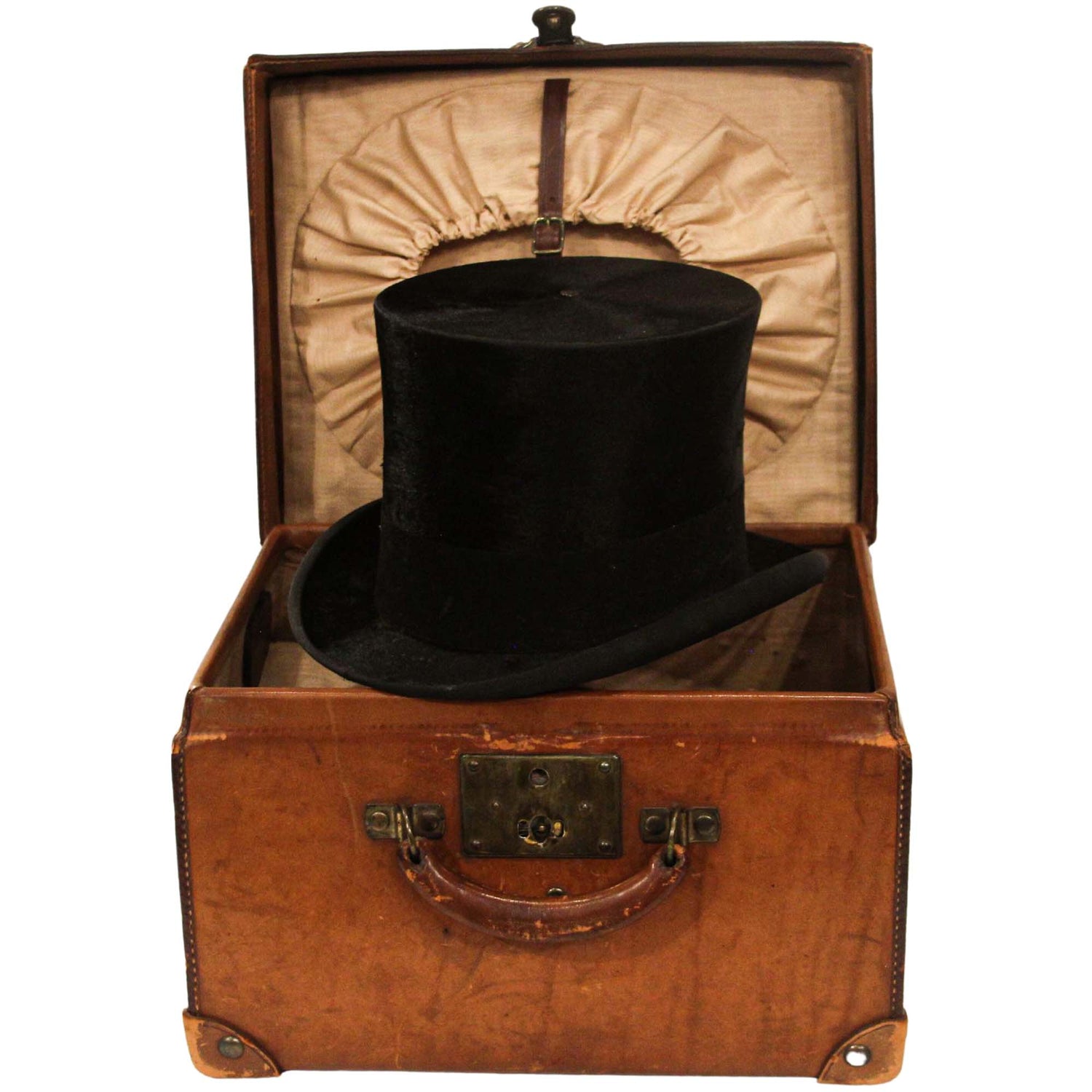 Top Hat w/ Leather Travel Case
