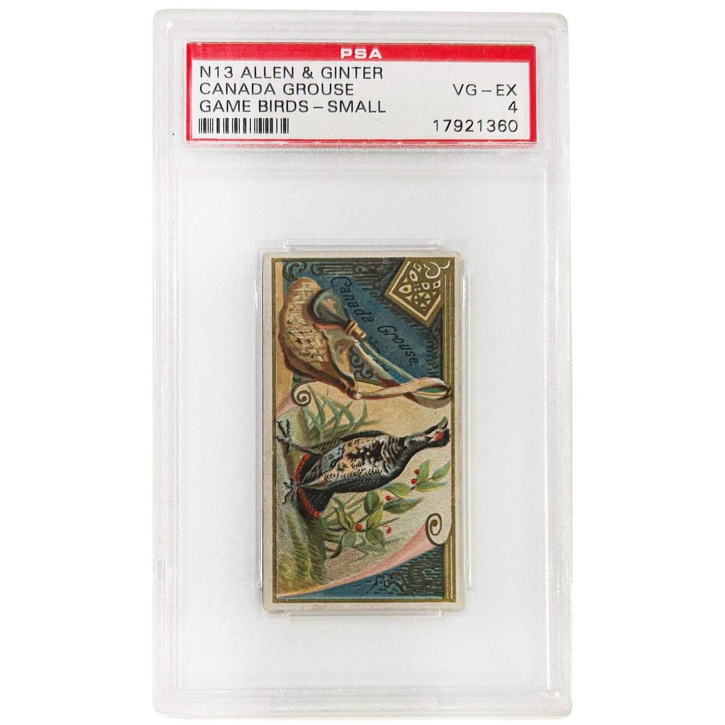 1889 Allen & Ginter Tobacco Card; Canada Grouse