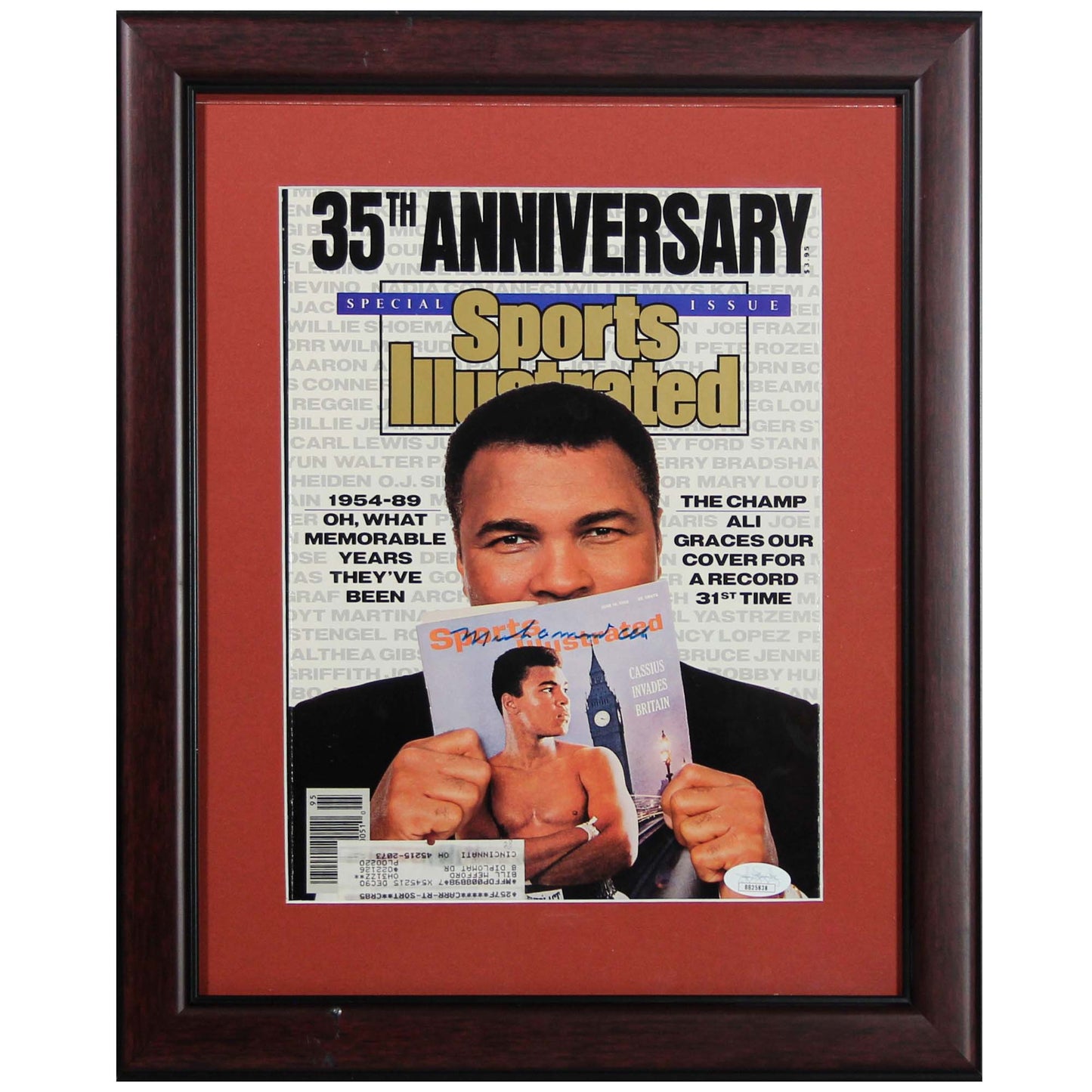 Muhammad Ali Autographed 35th Anniversary Sports Illustrated