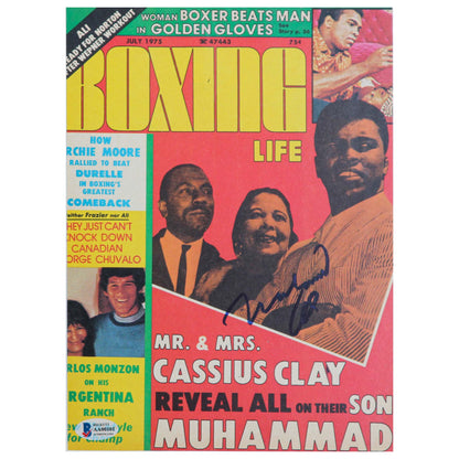 Muhammad Ali Signed "Boxing Life" Magazine Cover