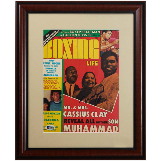 Muhammad Ali Signed "Boxing Life" Magazine Cover