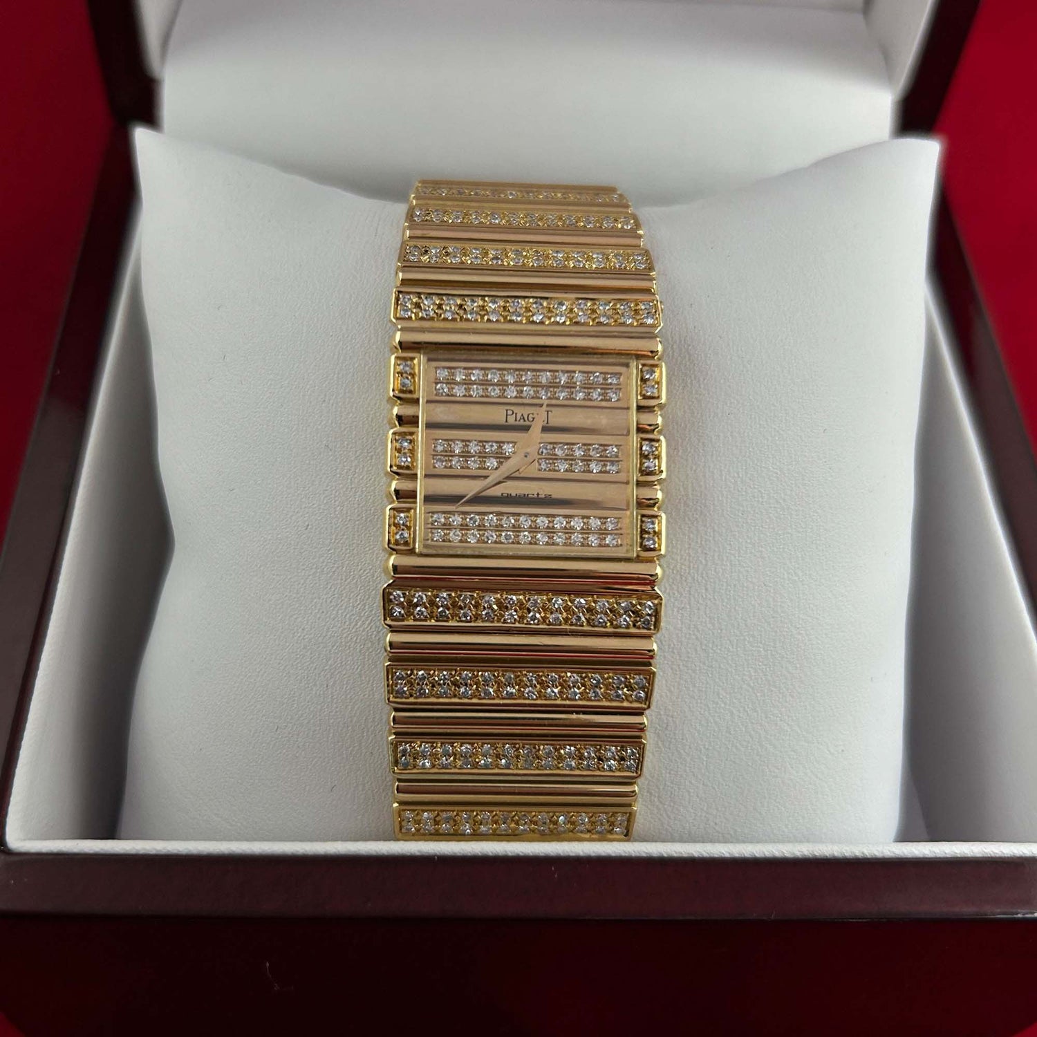 18K Piaget Polo Diamond Wristwatch ZOOM
