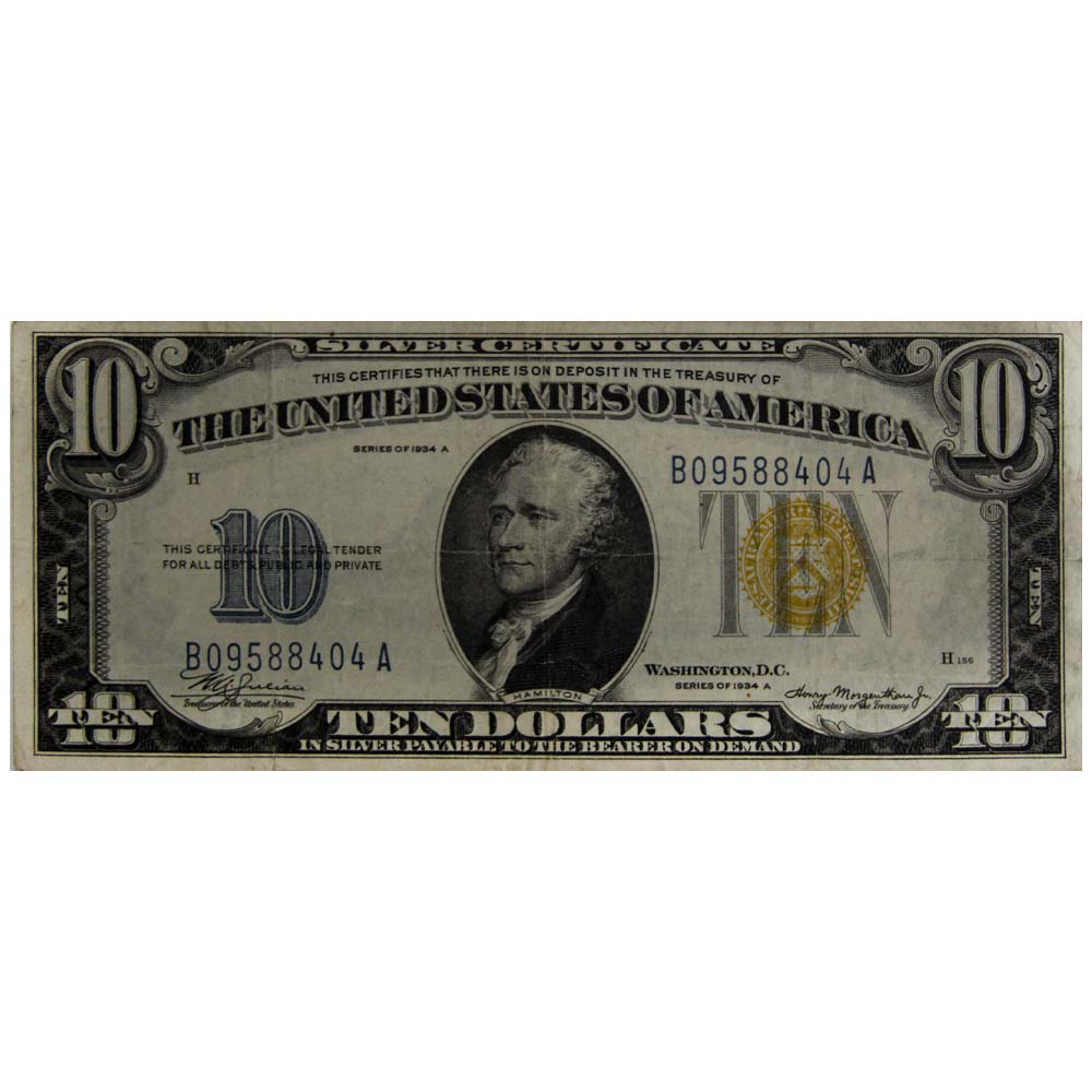 1934 The United States of America Note $10 Thumbnail