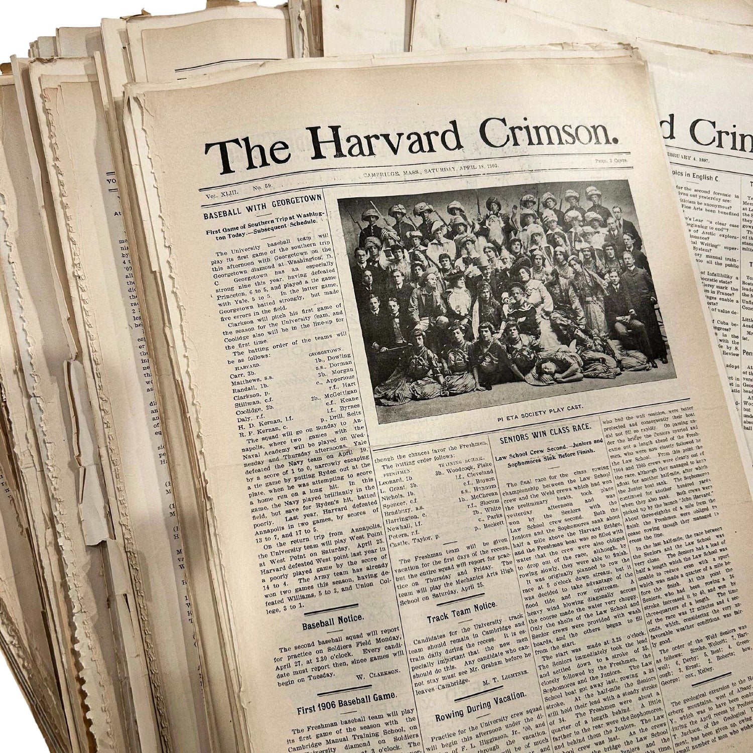 Harvard Crimson Newspaper Collection Gold & Silver Pawn Shop