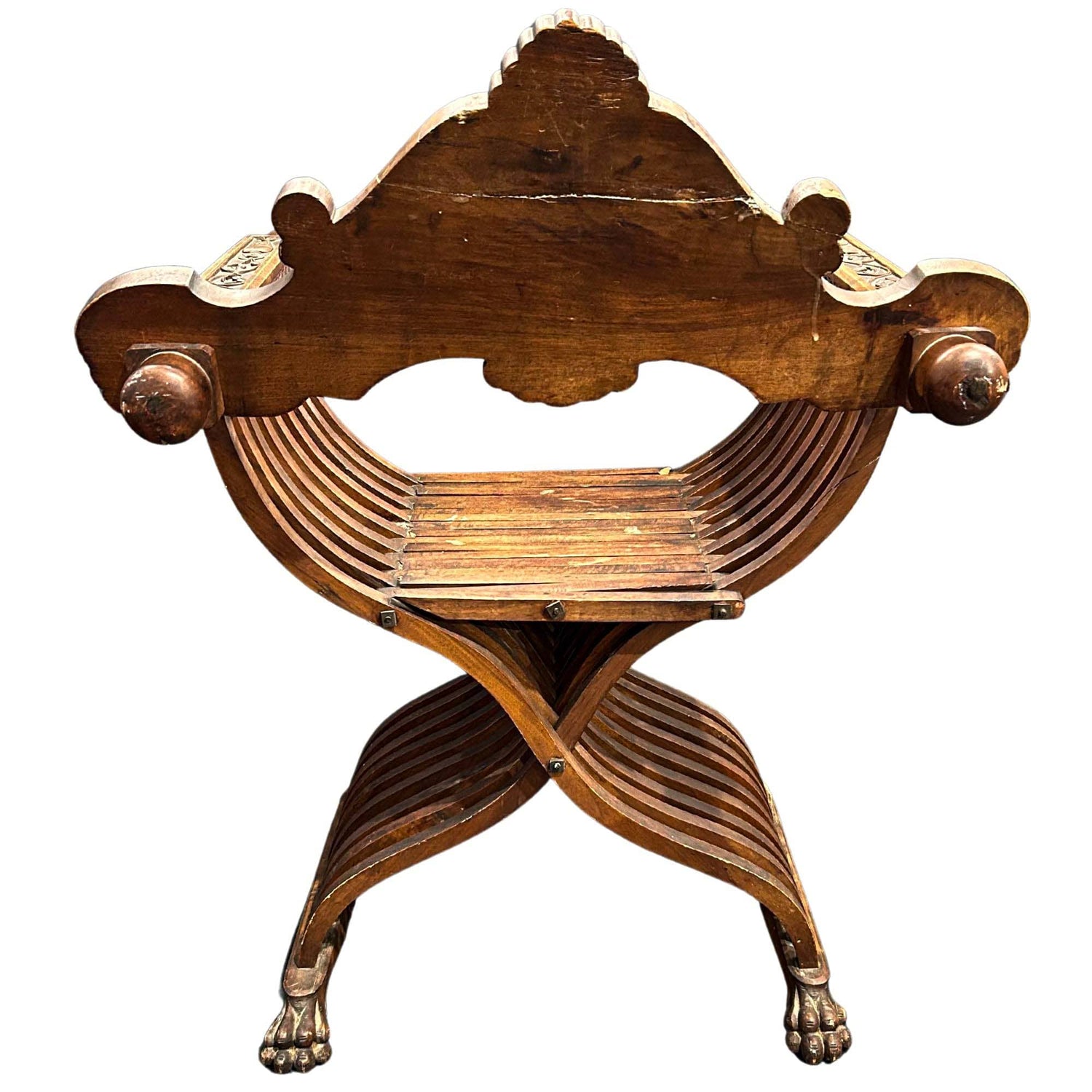 Carved Savonarola Chair Back 