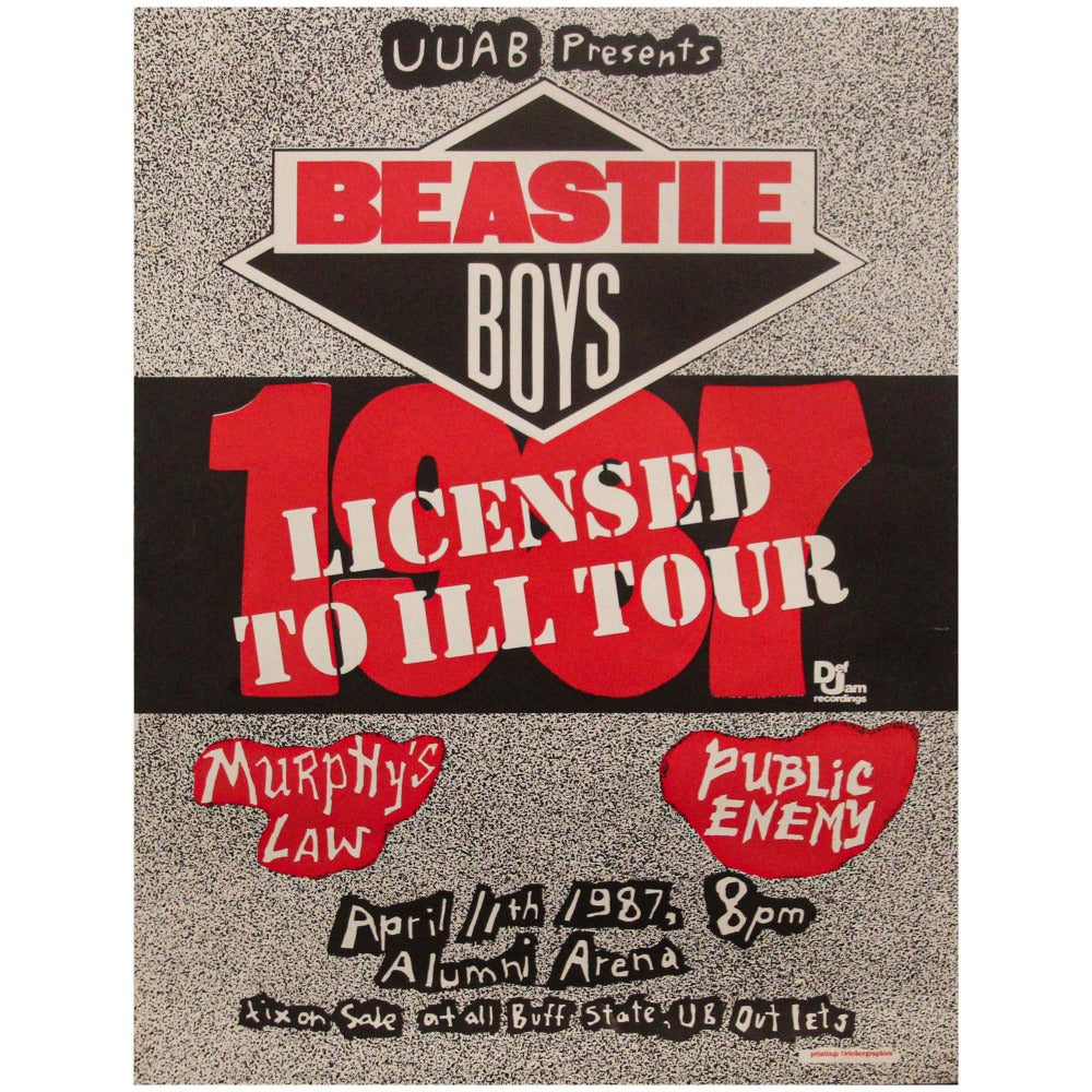 Beastie Boys 1987 - License to Ill Tour Poster