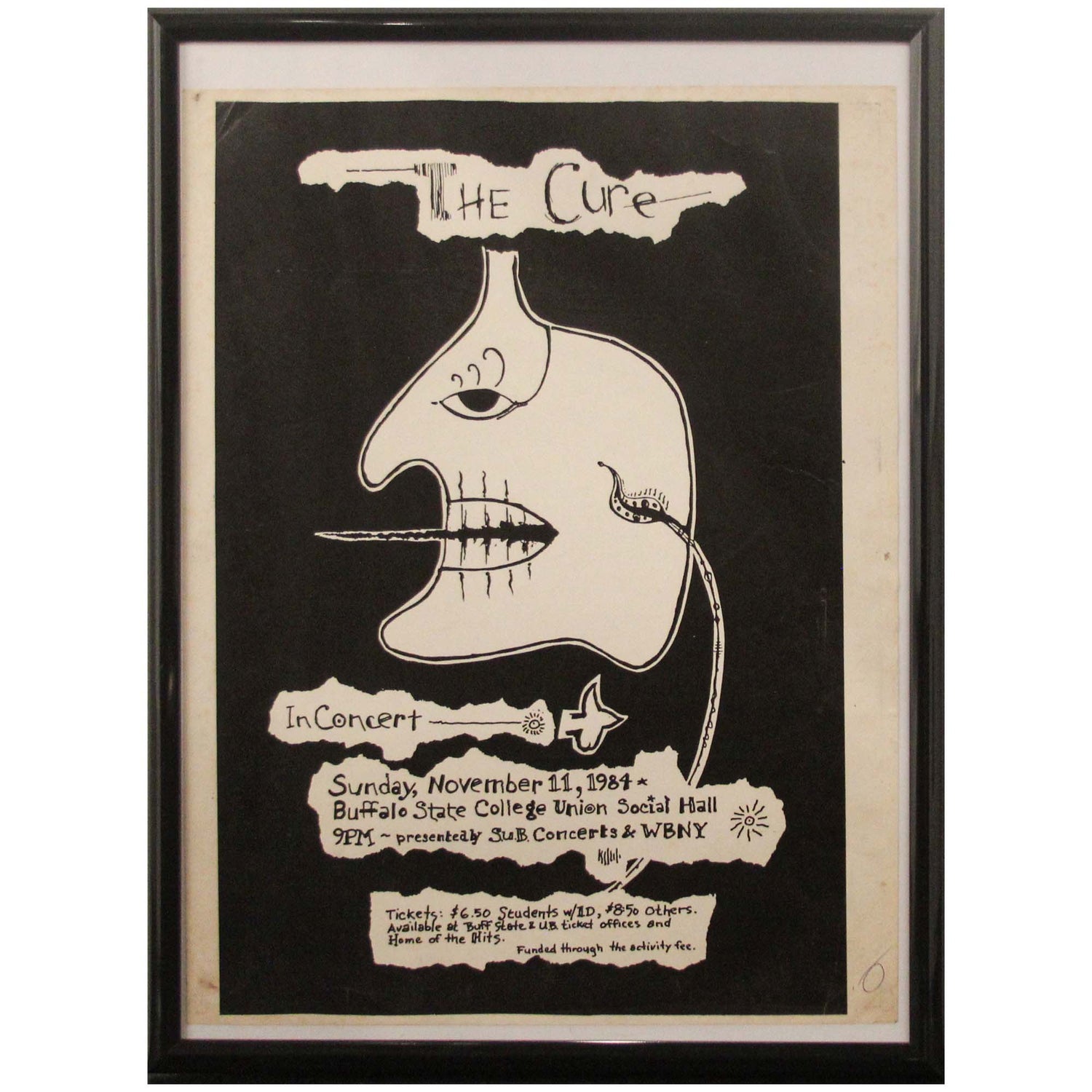 The Cure 1984 - Tour Concert Poster Zoom Our View