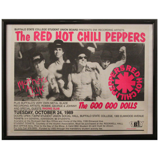 Red Hot Chili Peppers 1989 - Mother's Milk Concert Flyer