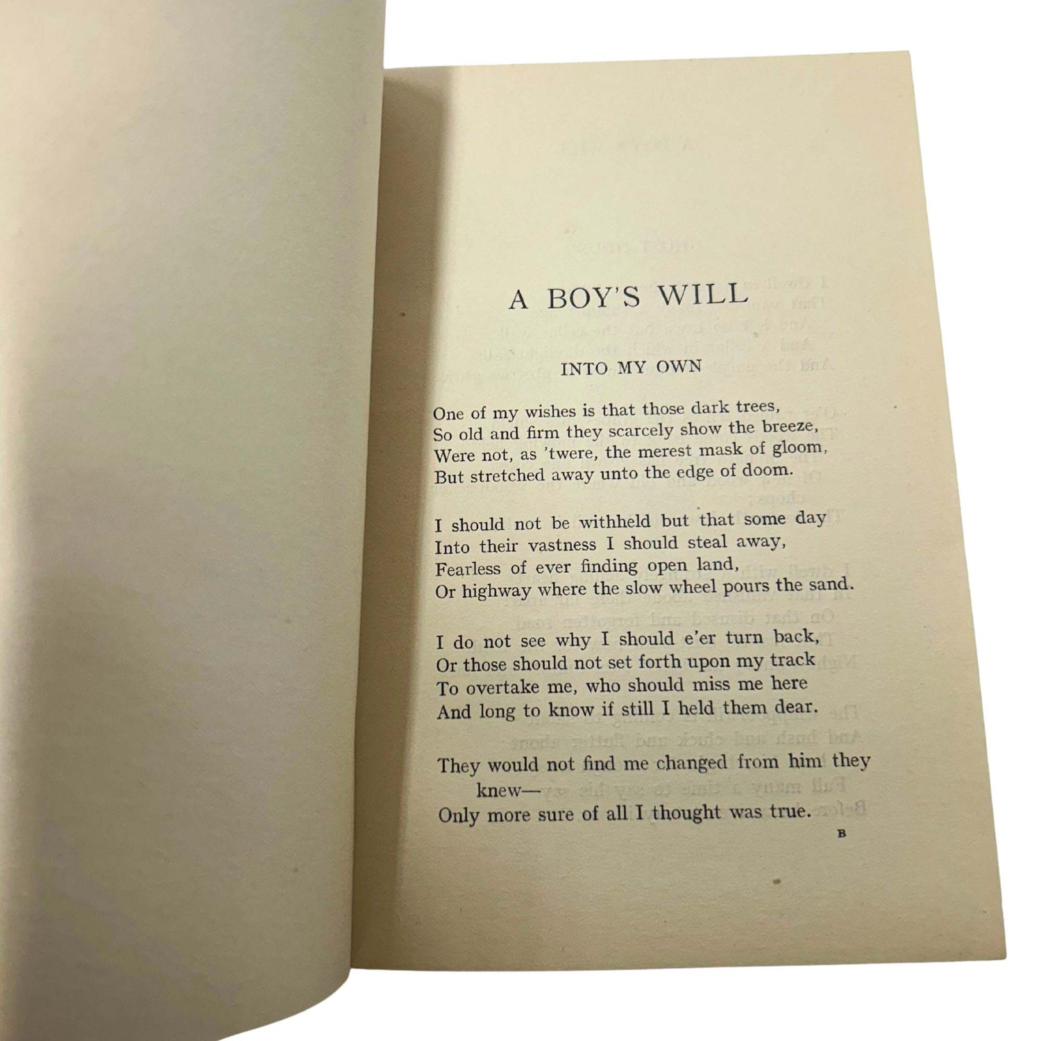 Robert Frost 1st Edition Book & Signed Letter Open Book View