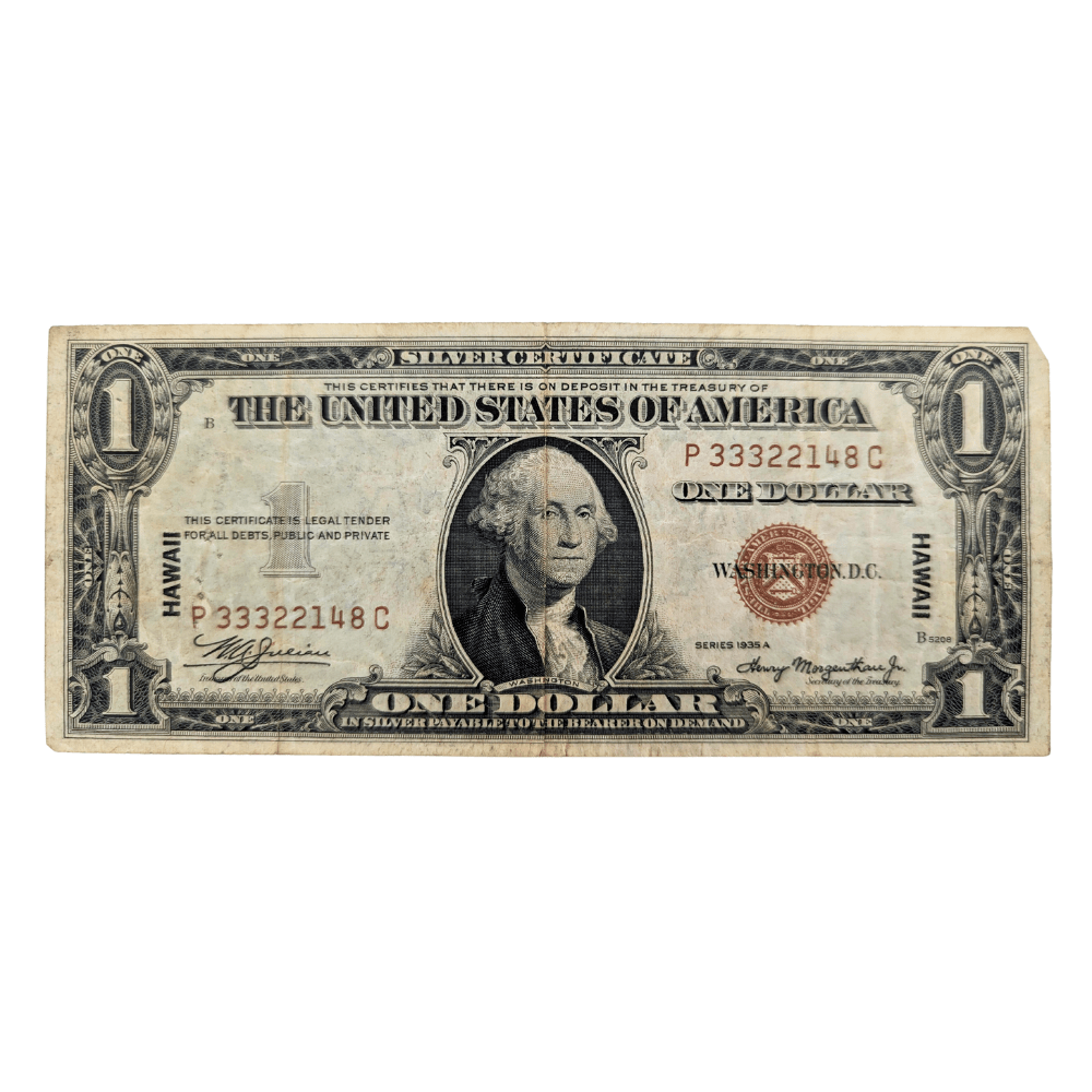 1935A US $1 Hawaii Emergency Note