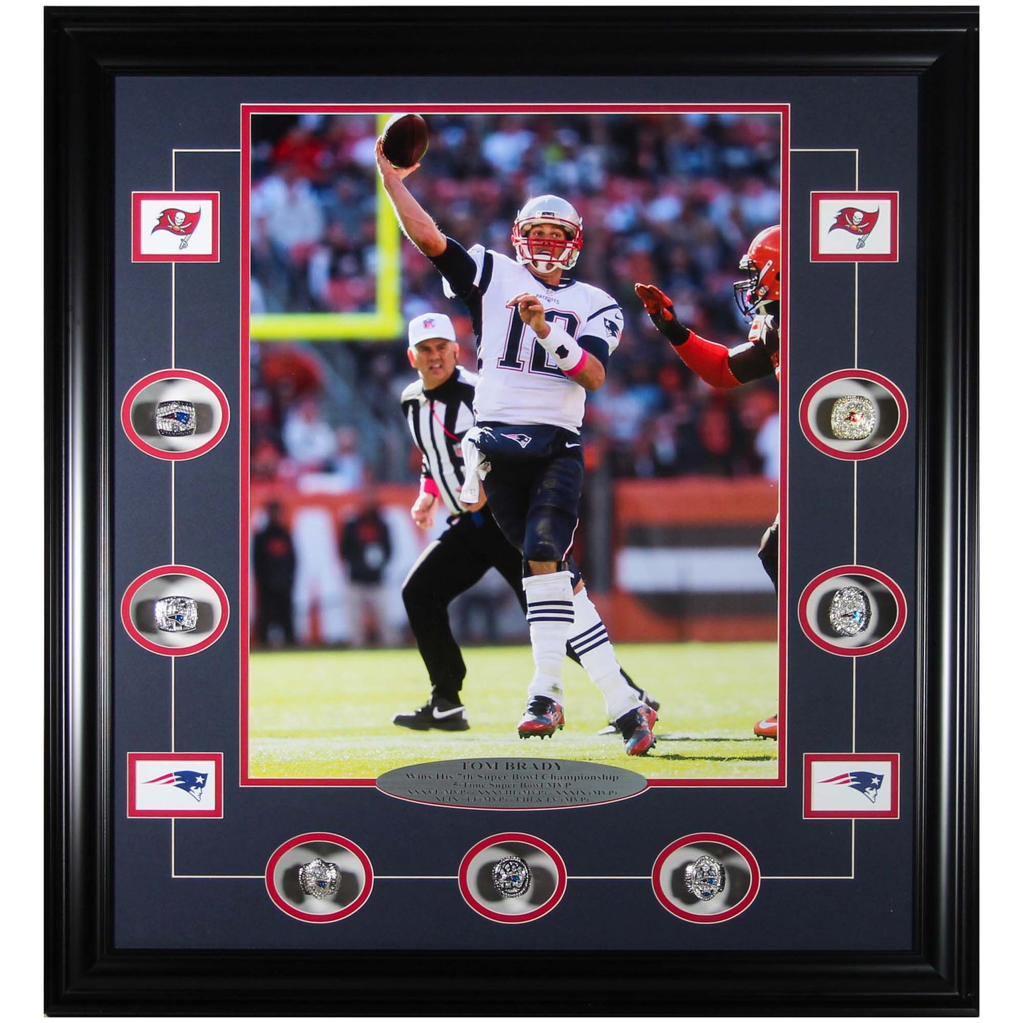 Tom Brady g.o.a.t 7x Superbowl Champion Art Poster -   Israel