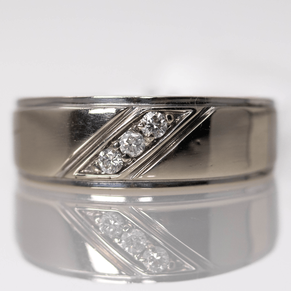 Triple Diamond Band Gold & Silver Pawn Shop