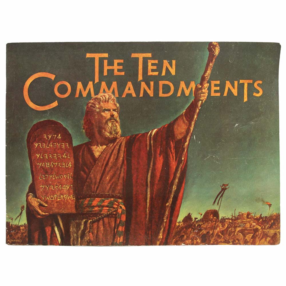 The Ten Commandments Signed Book & Script Thumbnail